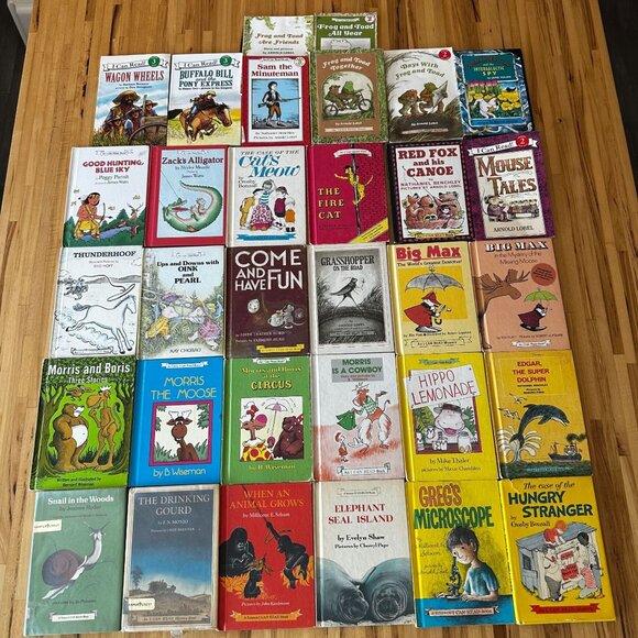 VTG I Can Read Books Lot Of 32 Childrens Max Boris Morris Frog Toad Science Cat - Picture 2 of 11